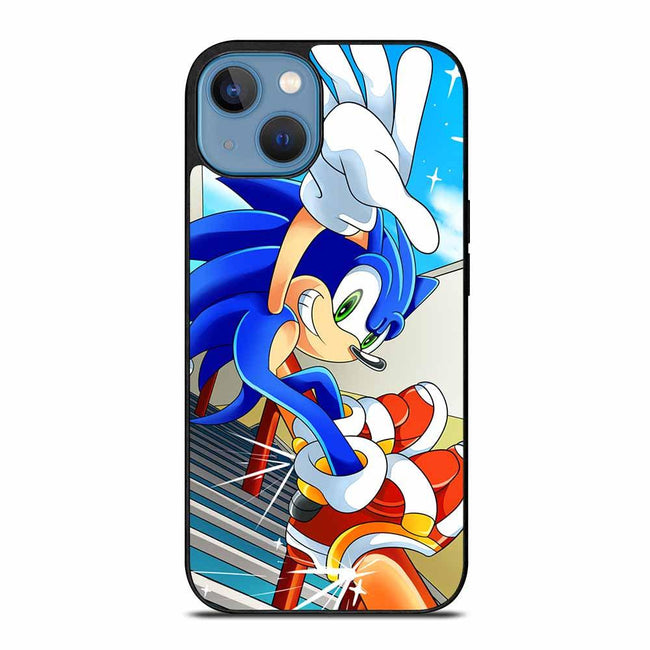 Sonic the hedgehog slide iPhone 13 Case - XPERFACE