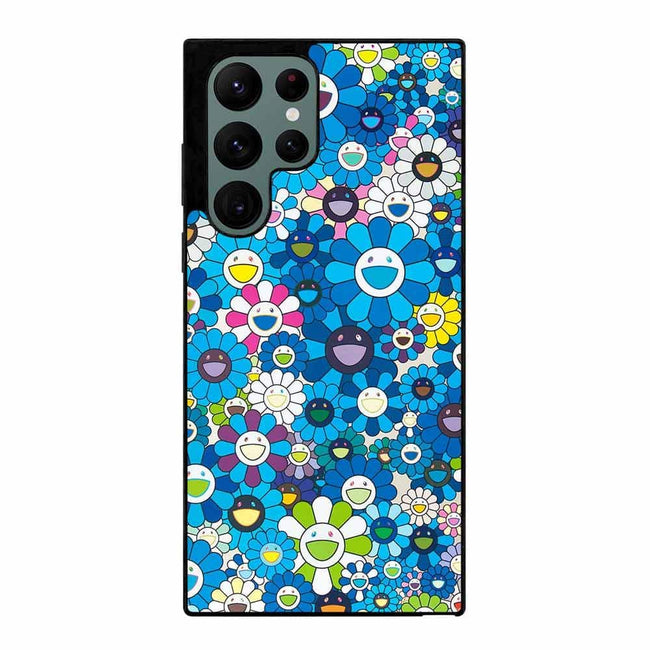 Takashi murakami blue flowers Samsung Galaxy S22 Ultra Case - XPERFACE